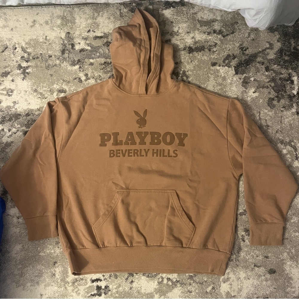 Brown Playboy Pacsun Hoodie, size Large